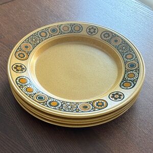 KILN CRAFT - Bacchus Vintage Staffordshire Ironstone Dinner Plates (set of 4)